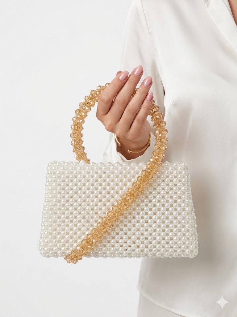 Golden Dew Beaded Bag