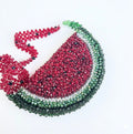 Watermelon Slice Beaded Bag