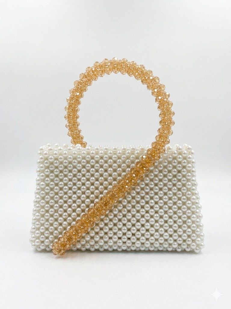 Golden Dew Beaded Bag