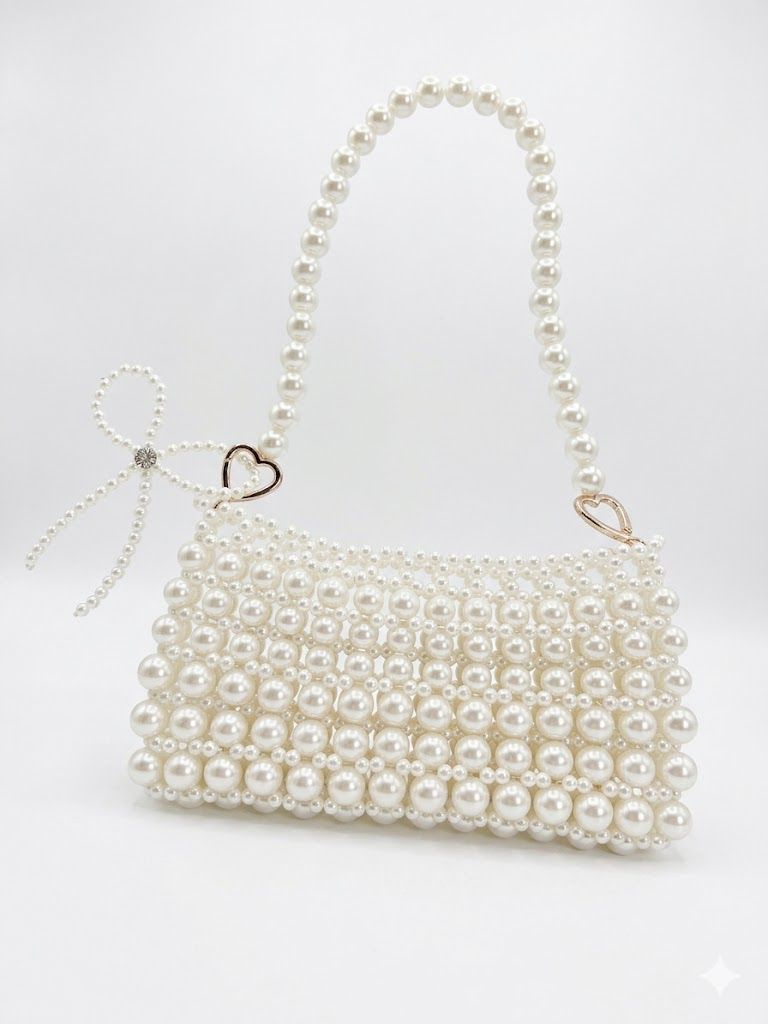 Opal Pearl Beaded Bag